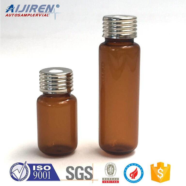 crimp neck nd20 amber aluminum crimp seal vials